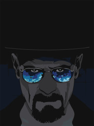 Картина по номерам &amp;quot;Грозный мужчина в очках&amp;quot;