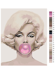 Картина по номерам &amp;quot;Мэрилин Монро&amp;quot;