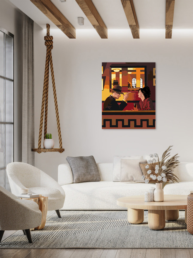 Картина по номерам &amp;quot;Красивая пара&amp;quot;