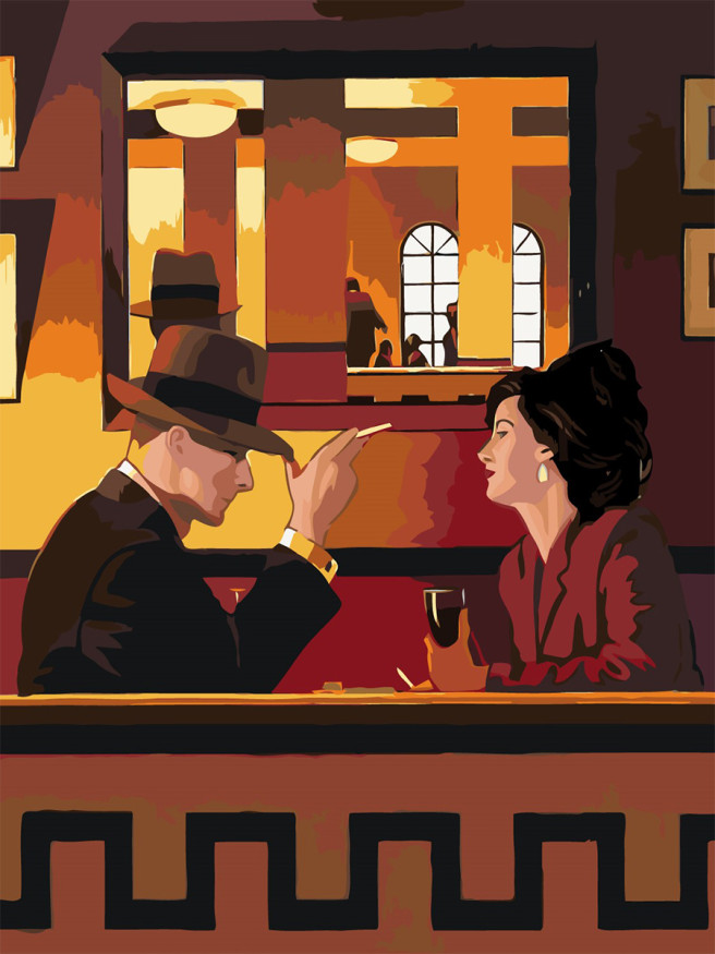 Картина по номерам &amp;quot;Красивая пара&amp;quot;