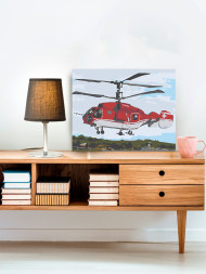 Raqamlar bo&#039;yicha rasm &quot;Tez yordam vertolyoti&quot;