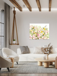 Raqamlar bo&#039;yicha rasm &quot;Qushlar va gullar&quot;