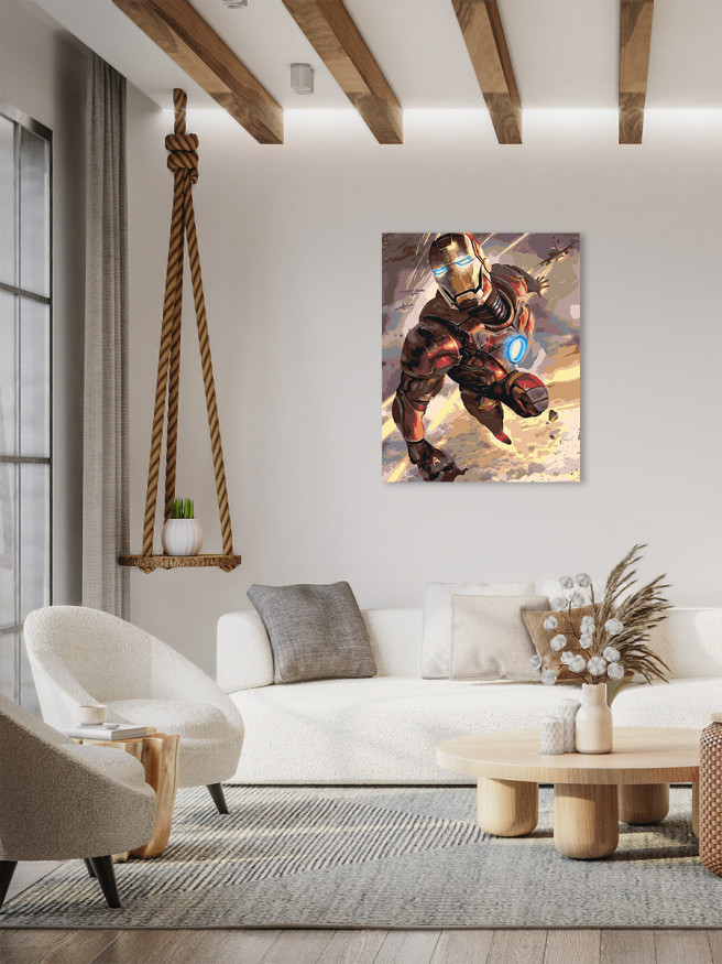 Картина по номерам &amp;quot;Железный человек&amp;quot;