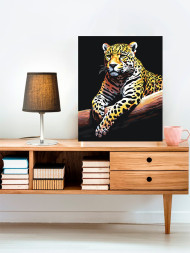 Raqamlar bo&#039;yicha rasm &quot;Leopard&quot;