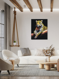 Raqamlar bo&#039;yicha rasm &quot;Leopard&quot;