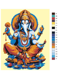 Картина по номерам &amp;quot;Индийское божество&amp;quot;