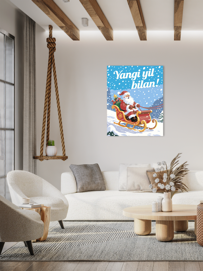 Raqamlar bo‘yicha rasm &amp;quot;Qor bobo chana ichida&amp;quot;