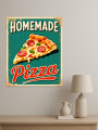 Постер на холсте &amp;quot;Домашняя пицца в винтажном стиле&amp;quot;