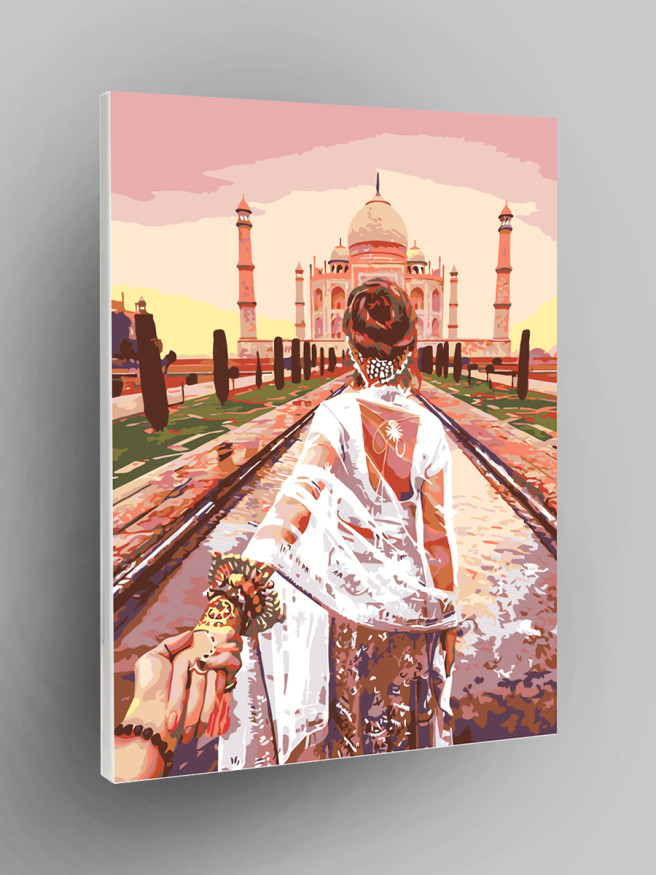 Картина по номерам &amp;quot;Прогулка по Тадж-Махал&amp;quot;