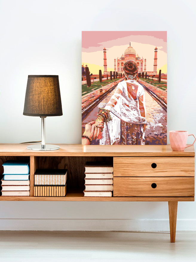 Картина по номерам &amp;quot;Прогулка по Тадж-Махал&amp;quot;