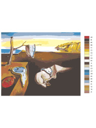 Картина по номерам &amp;quot;Сальвадор Дали - Постоянство памяти&amp;quot;