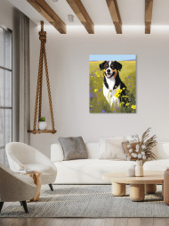 Raqamlar bo&#039;yicha rasm &quot;Daladagi it&quot;