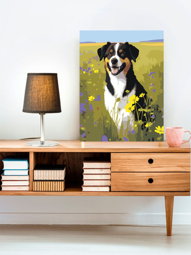 Raqamlar bo&amp;#039;yicha rasm &amp;quot;Daladagi it&amp;quot;