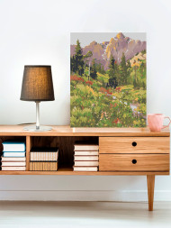 Raqamlar bo&#039;yicha rasm &quot;O&#039;rmon va tog&#039;lar&quot;