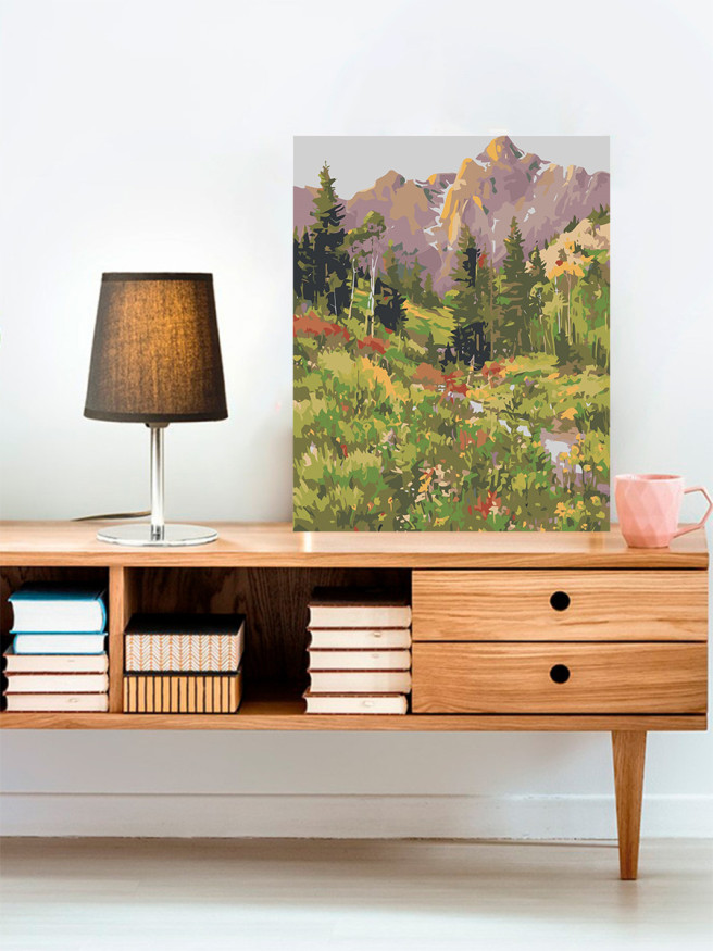 Картина по номерам &amp;quot;Лес и горы&amp;quot;