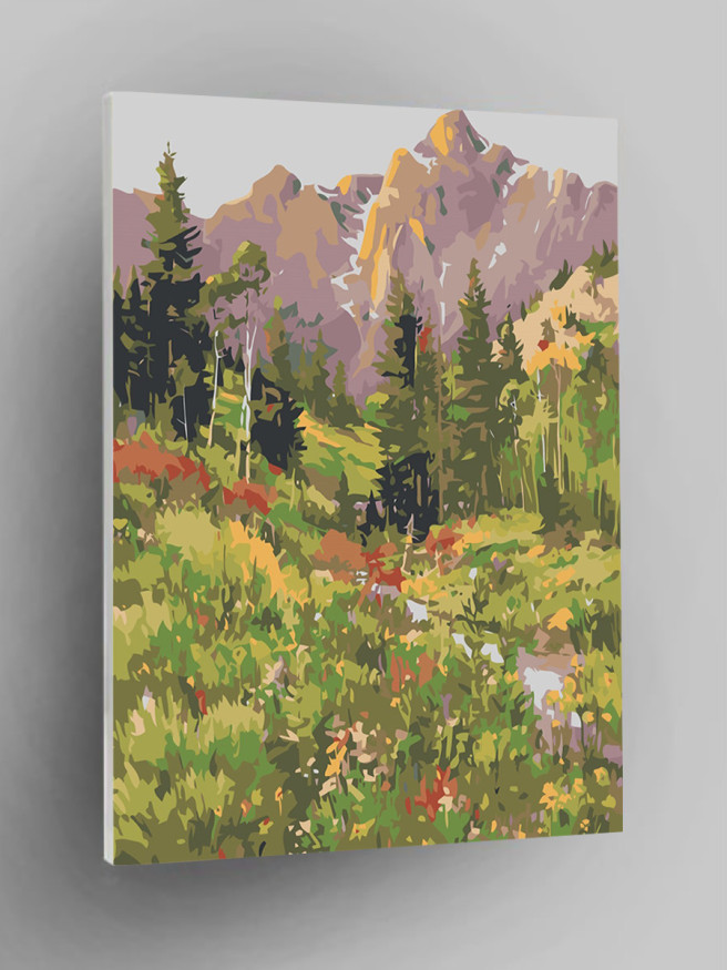 Картина по номерам &amp;quot;Лес и горы&amp;quot;