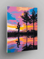 Картина по номерам &amp;quot;Силуэт влюблённых&amp;quot;