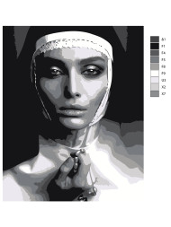 Картина по номерам "Монахиня"