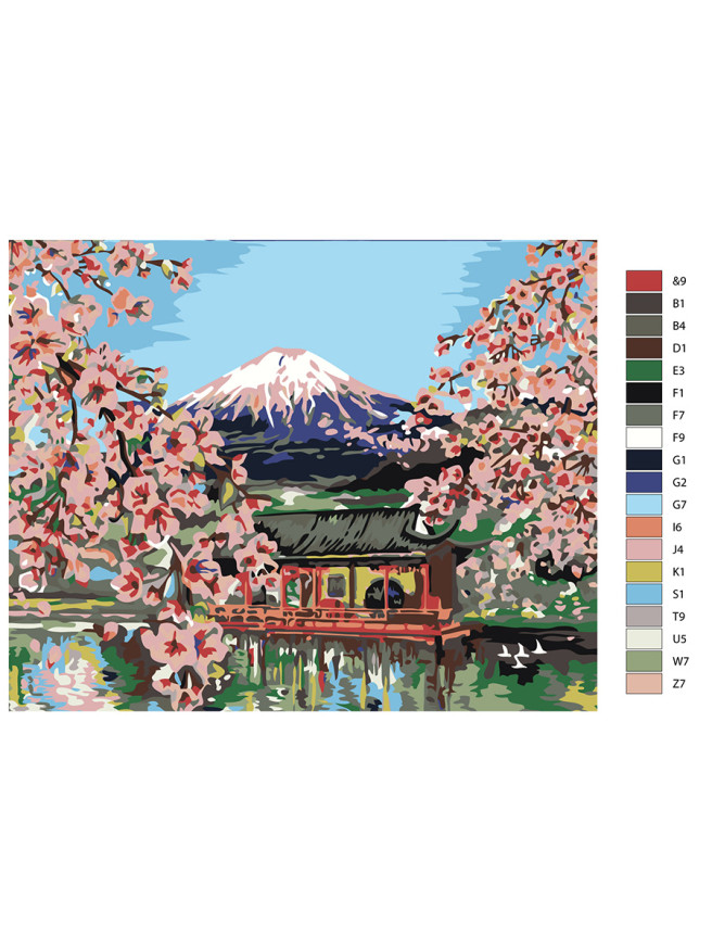 Raqamlar bo&amp;#039;yicha rasm &amp;quot;Tog&amp;#039; ko&amp;#039;rinishi&amp;quot;