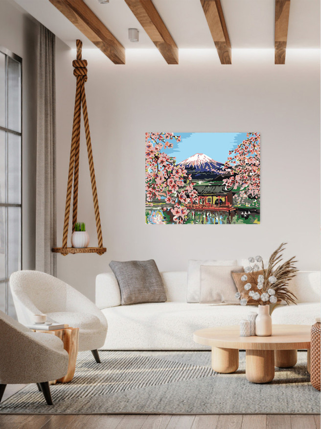 Raqamlar bo&amp;#039;yicha rasm &amp;quot;Tog&amp;#039; ko&amp;#039;rinishi&amp;quot;