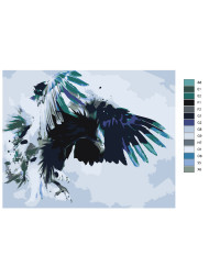 Raqamlar bo&#039;yicha rasm &quot;Burgut&quot;