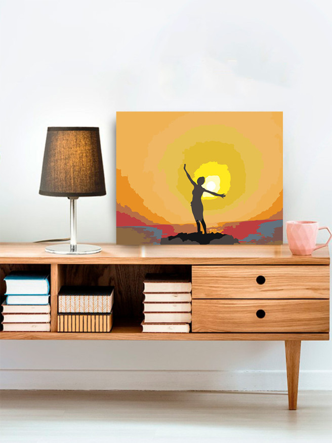 Raqamlar bo&amp;#039;yicha rasm &amp;quot;Quyosh ostidagi ayol&amp;quot;