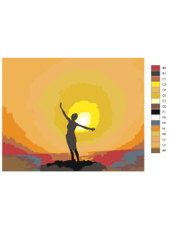 Картина по номерам &amp;quot;Женщина под солнцем&amp;quot;