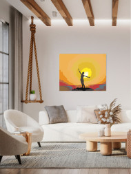 Картина по номерам &amp;quot;Женщина под солнцем&amp;quot;