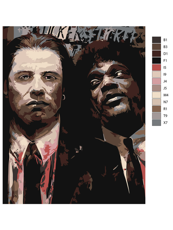 Raqamlar bo&amp;#039;yicha rasm &amp;quot;Jinoiy asar&amp;quot;