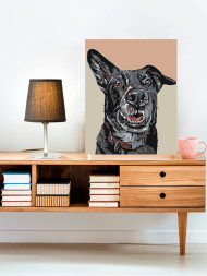 Raqamlar bo'yicha rasm "Uy iti"