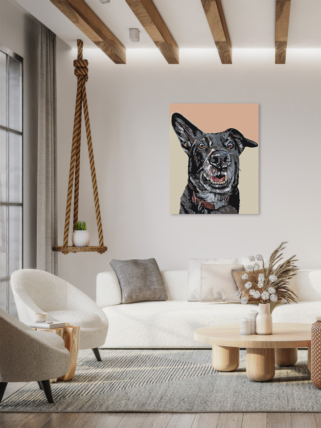 Картина по номерам &amp;quot;Домашний пёс&amp;quot;