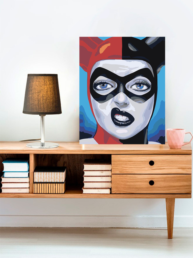 Картина по номерам &amp;quot;Девушка в маске&amp;quot;