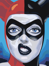Картина по номерам &amp;quot;Девушка в маске&amp;quot;