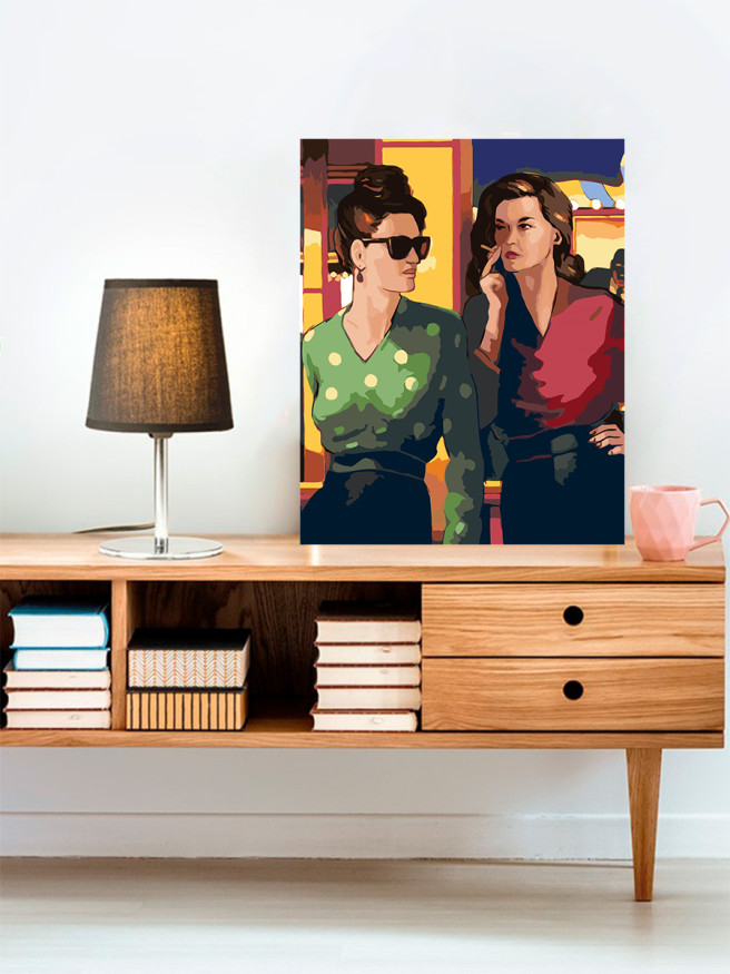 Картина по номерам &amp;quot;Две подруги&amp;quot;