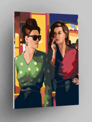 Картина по номерам &amp;quot;Две подруги&amp;quot;