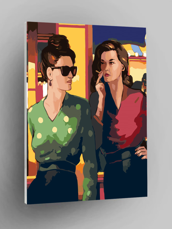 Картина по номерам &amp;quot;Две подруги&amp;quot;