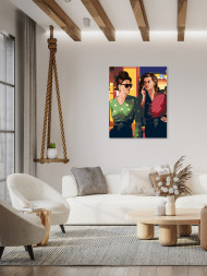 Картина по номерам &amp;quot;Две подруги&amp;quot;