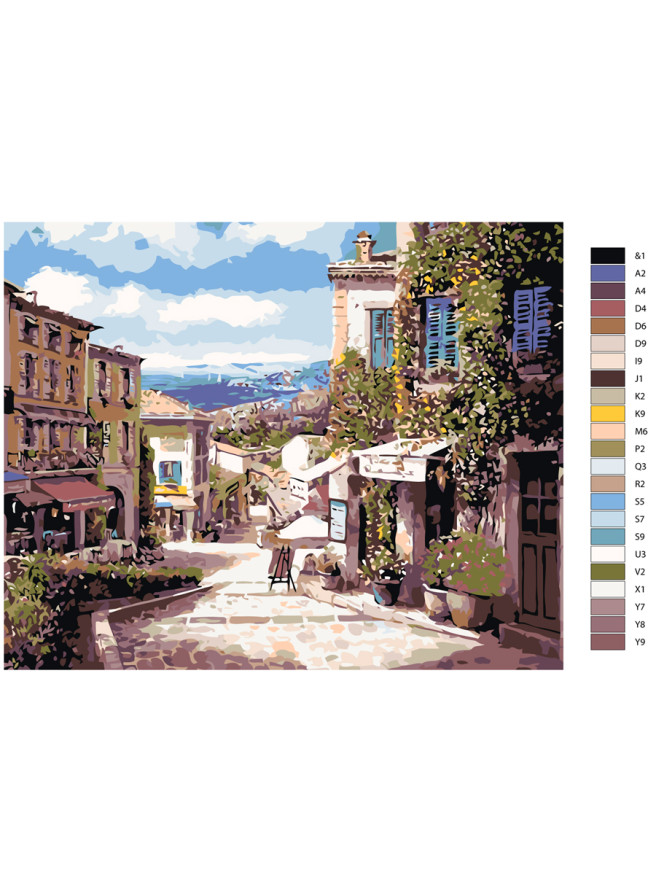 Картина по номерам &amp;quot;Переулки&amp;quot;