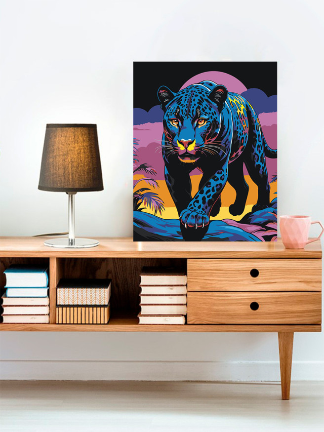 Raqamlar bo&amp;#039;yicha rasm &amp;quot;Ko&amp;#039;p rangli leopard&amp;quot;