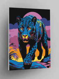 Raqamlar bo&#039;yicha rasm &quot;Ko&#039;p rangli leopard&quot;