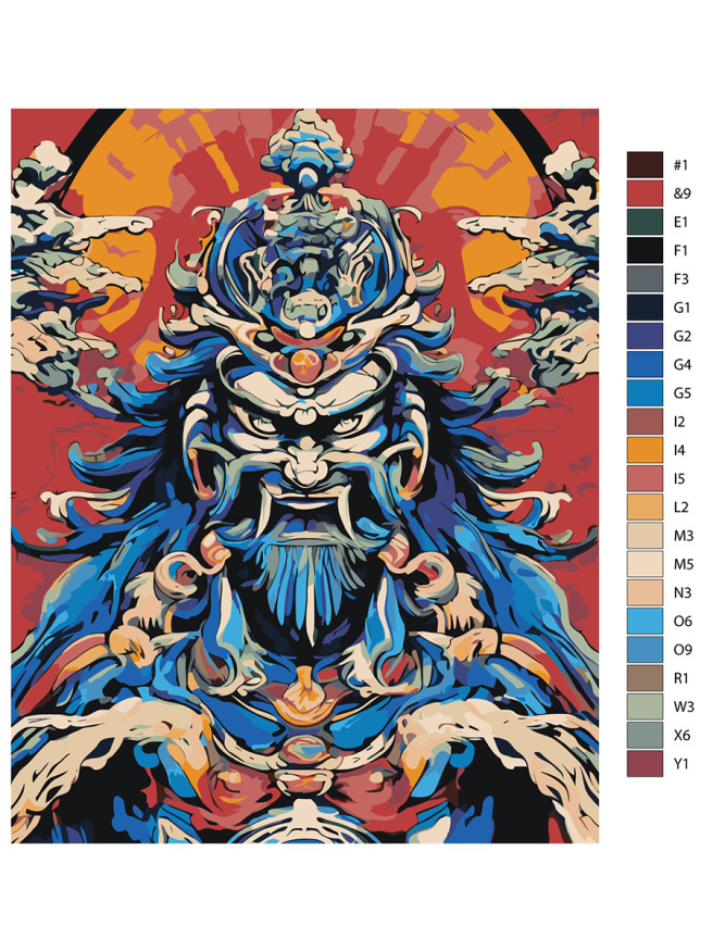 Картина по номерам &amp;quot;Древнее божество&amp;quot;