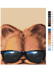 Raqamlar bo‘yicha rasm &quot;Garfield&quot;