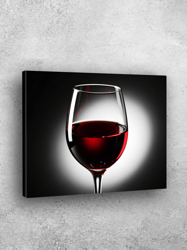 Постер на холсте &amp;quot;Бокал красного вина&amp;quot;