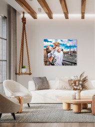 Картина по номерам &amp;quot;Поцелуй в городе&amp;quot;