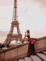 Raqamlar bo&amp;#039;yicha rasm &amp;quot;Eyfel mironasi oldidagi qiz&amp;quot;