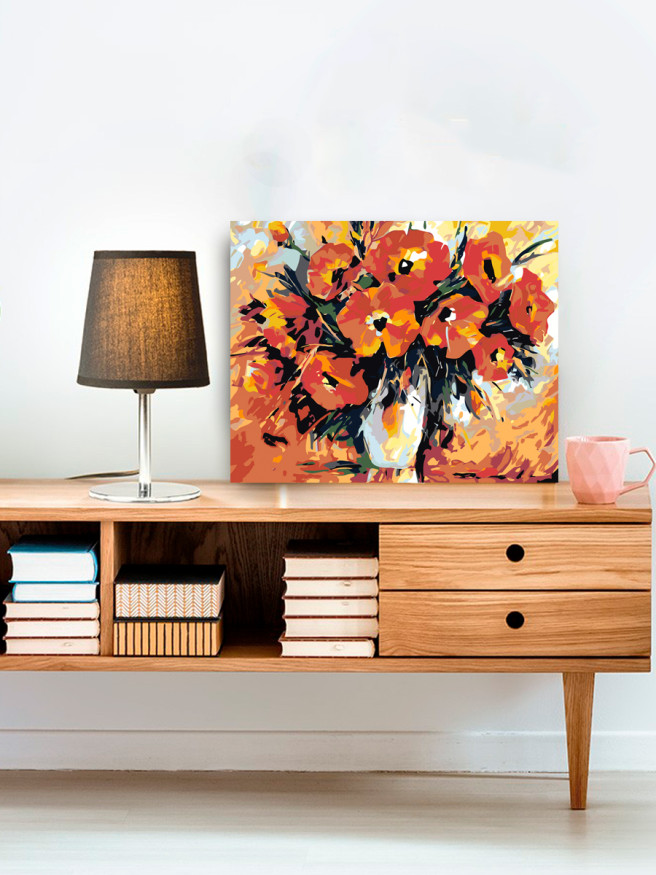 Raqamlar bo&amp;#039;yicha rasm &amp;quot;Lolalar vazada&amp;quot;