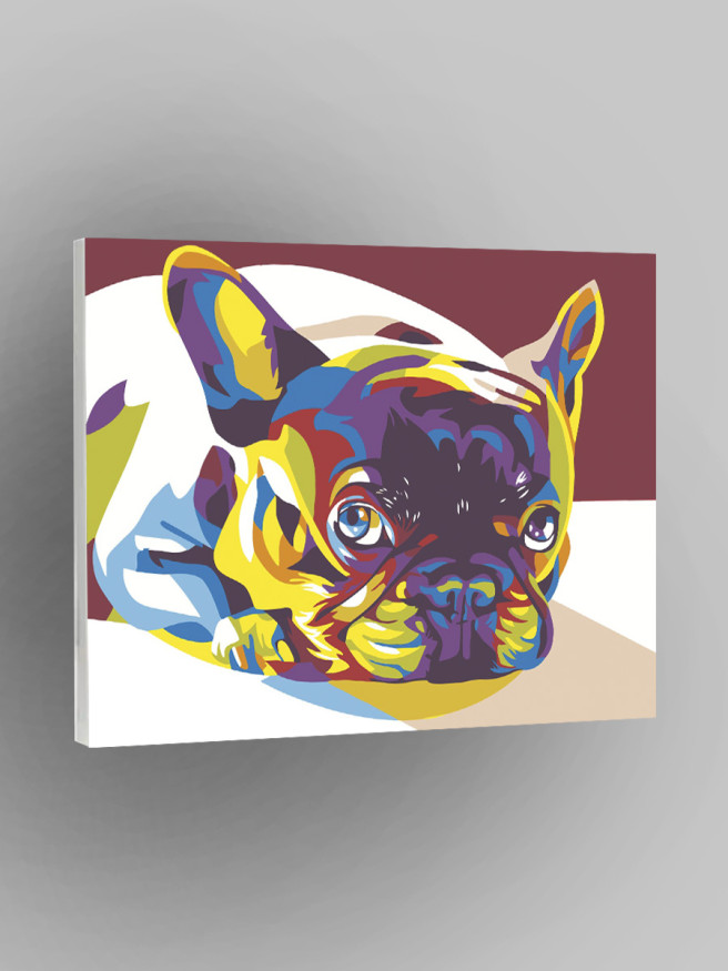 Raqamlar bo&amp;#039;yicha rasm &amp;quot;Frantsuz buldogi&amp;quot;