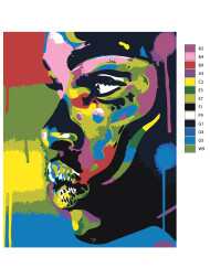 Картина по номерам &amp;quot;Красивая девушка&amp;quot;