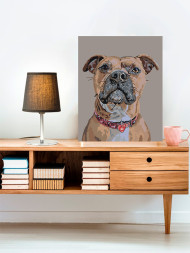 Raqamlar bo'yicha rasm "Buldog"