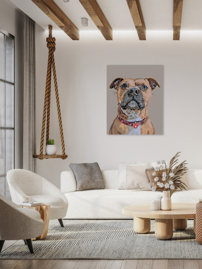 Raqamlar bo&amp;#039;yicha rasm &amp;quot;Buldog&amp;quot;